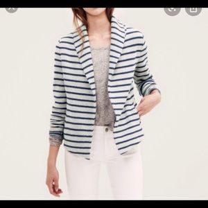 Lou & Grey striped sweatshirt jacket/blazer